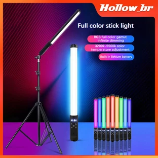 Luz de preenchimento portátil Tiro interno ao vivo Cor completa Rgb Led Lâmpada bastão Cor ajustável com defletor hollow.br
