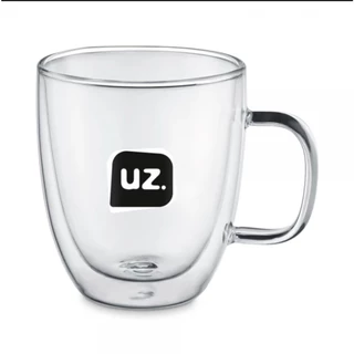 Caneca Térmica Parede Dupla Vidro Borossilicato 330ml