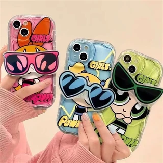 Capa De Celular Para Xiaomi POCO X5 X3 Pro X4 NFC F3 F4 X4 GT M3 M4 MI 11 Lite 5G NE 12T 12 Redmi Nota 105G Powerpuff Girls Óculos De Sol Suporte Silicone Transparente Macia