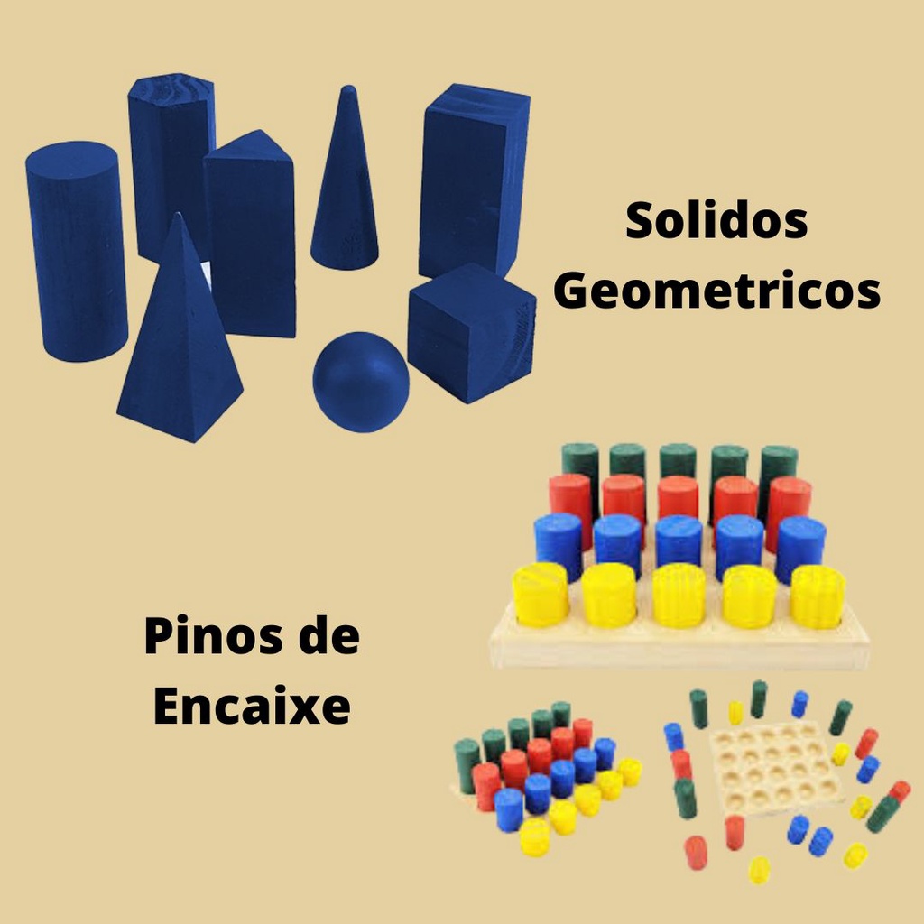 Kit Solidos Geometricos Pinos De Encaixe Em Mdf Shopee Brasil