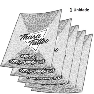Papel Transfer Tattoo U-20 Decalque Tatuagem Roxo Hectográfico - 20 UNIDADES