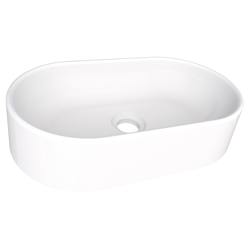 Cuba De Apoio Para Banheiro Mármore Sintético Nimbus Branca