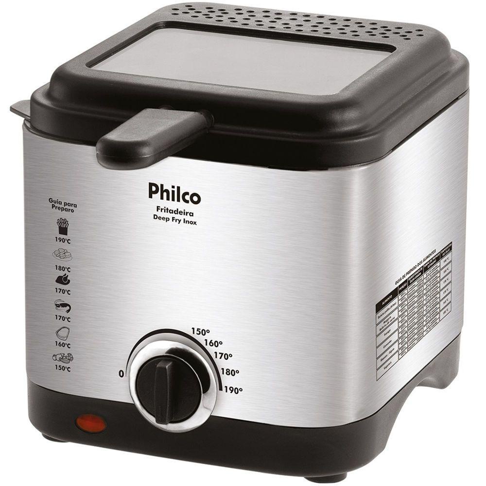 Fritadeira Elétrica Philco Deep Fryer 1,8 Litros Inox