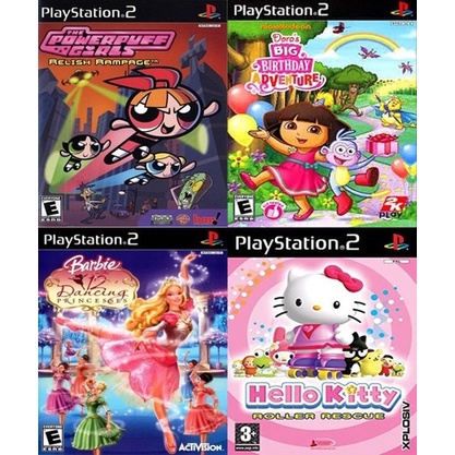 Kit Games Infantis Meninas com 4 Jogos (PS2)