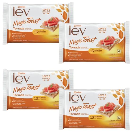 Kit Magic Toast Torrada Crocante Base P/ Patê Original 600g