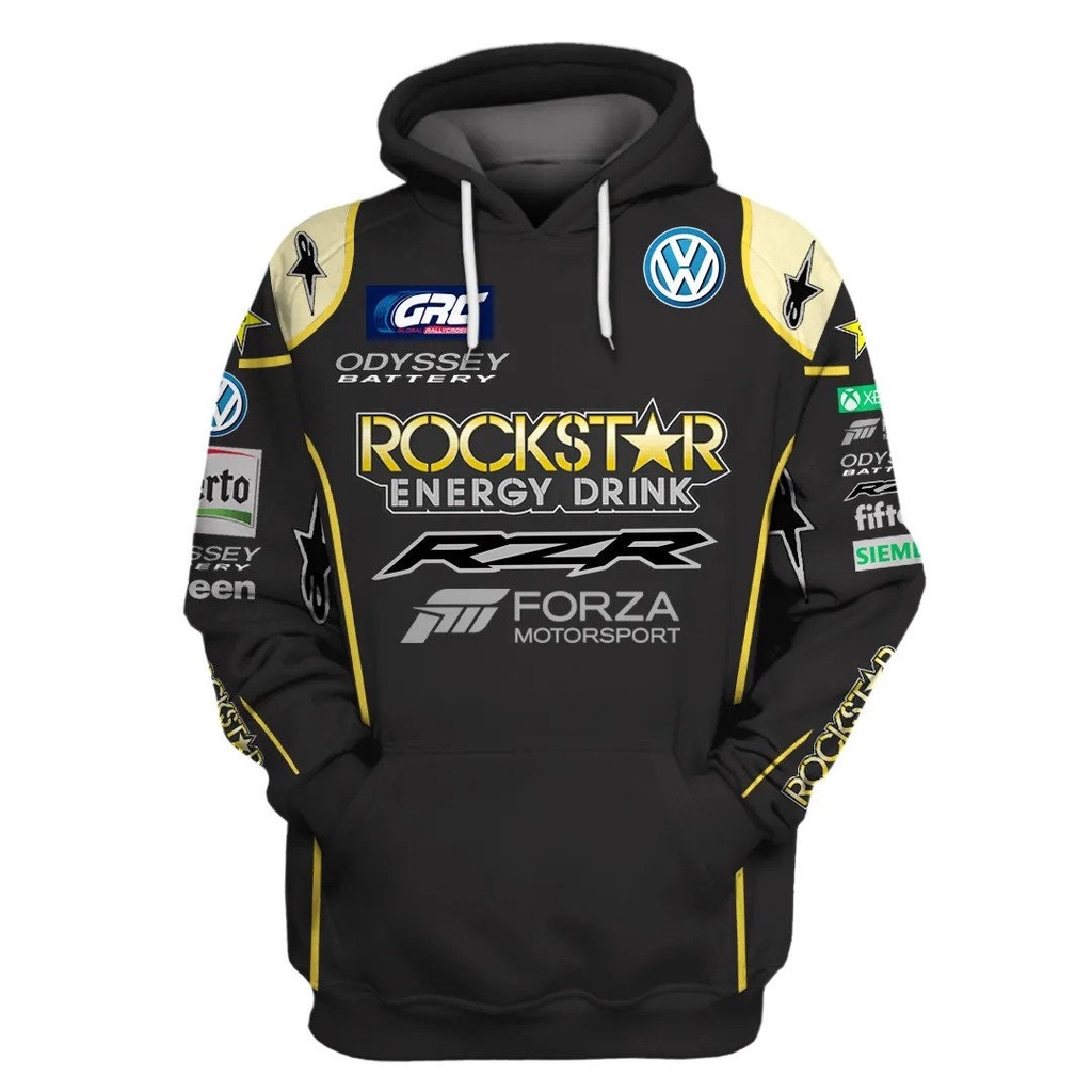 Camiseta Rockstar Racing 3D Personalizada Com Capuz , Equipe Forza ...