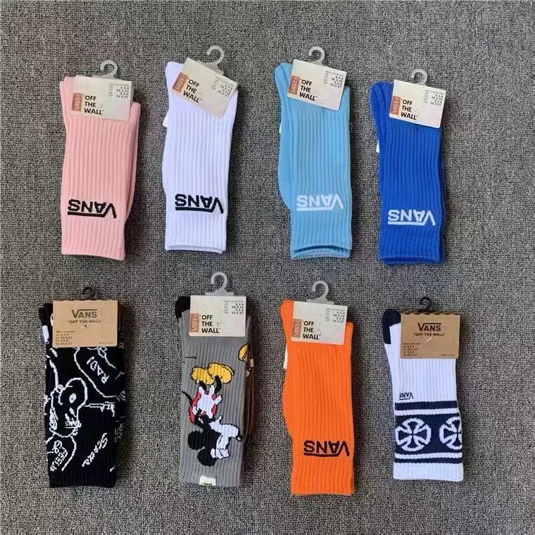 Moda Meias Cano Alto Unissex De Alta Qualidade De Algodão