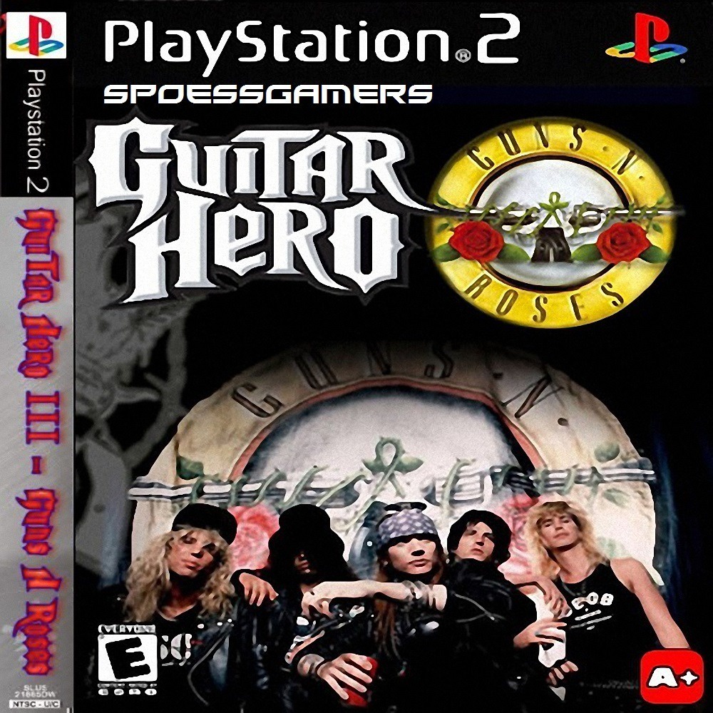 Jogo Guitar Hero 3 Guns And Roses Ps2 Desbloqueado Patch