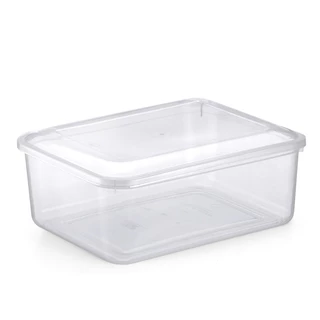 Pote GRANDE Vasilha Com Tampa - Plastico Transparentes 3Lts - 4Lts - 5,5Lts - 7,5 Lts ou 12Lts Container - PANAMI