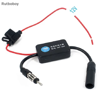 [Rut] Rádio AM FM Anti-Interferência Melhora Acessórios Eletrônicos Automáticos 12V Para ANT208 Conjunto Amplificador De Sinal De Antena Carros COD