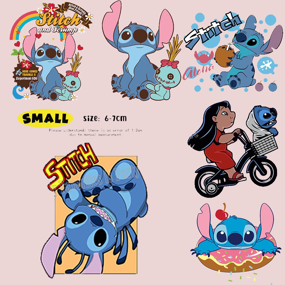 Adesivos De Tecido De Engomar Disney Stitch Cold Tear Animados Com ...