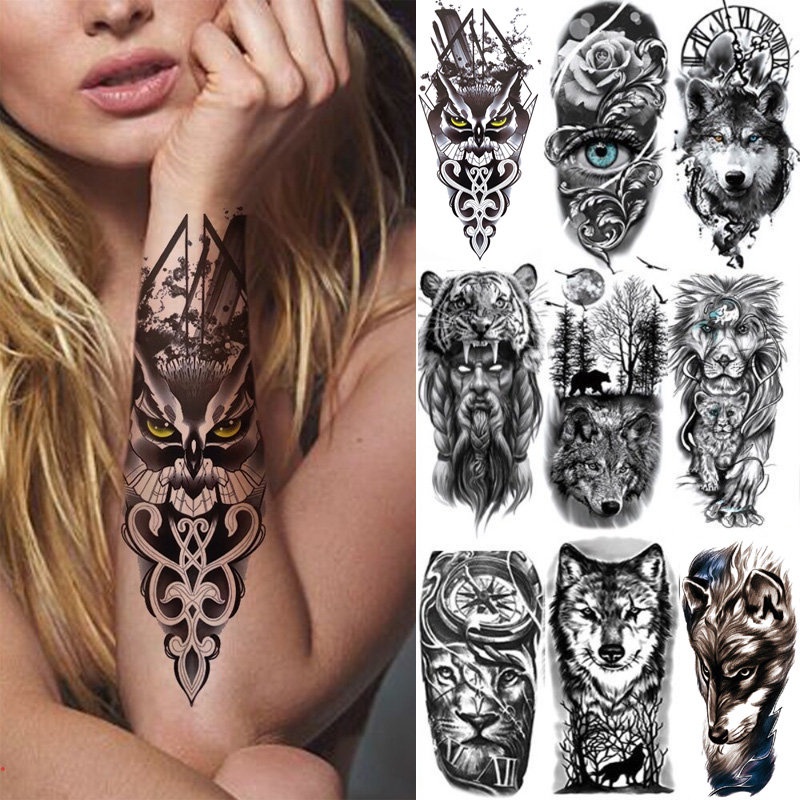 Tatuagem Temporária Tattoo Fake a Prova D'água Unisex Realistas 3D Festa Social Verão Praia Masculino Feminina Realismo Falsa Mão Antebraço Braço Peito Costas Ombro Pescoço Nuca Coxa Canela Panturrilh