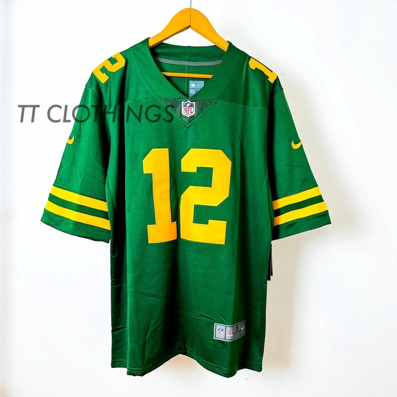 Camisa Nike Green Bay Packers Rodgers 12 Limited Team Colour Home Jersey -  Player Masculina - Preto