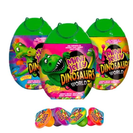 Mini Gelatina Jelly Dinosaurs World Sabor Frutas 300Un Shopee Brasil
