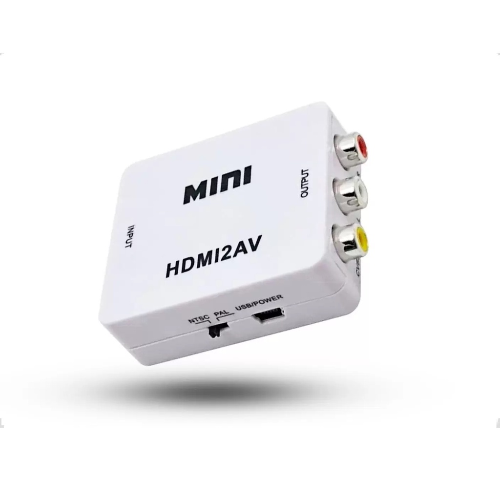 Mini Adaptador Conversor De Hdmi Para Video Composto Rca 2av