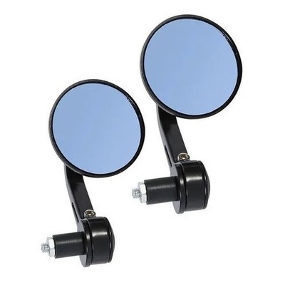 Espelho Retrovisor Redondo Para Encaixe No Guidão 7/8 Moto