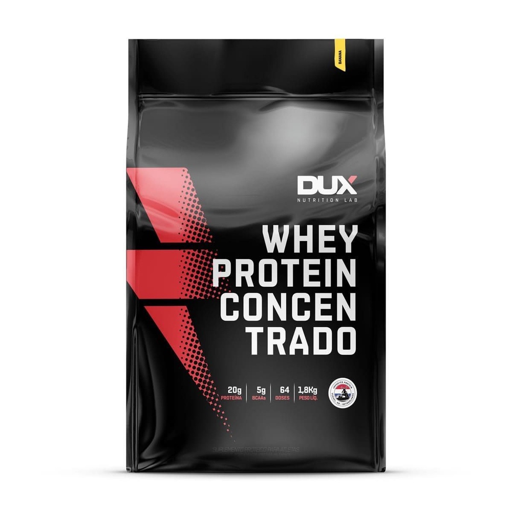 Whey Protein Concentrado – 1800g Refil Banana – Dux Nutrition