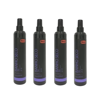Kit 4 Banho Seco 250ml Ibasa Neutralizador Odores