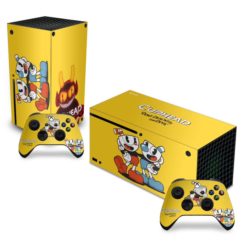 Skin Xbox Series X Horizontal Adesivo Cuphead Shopee Brasil