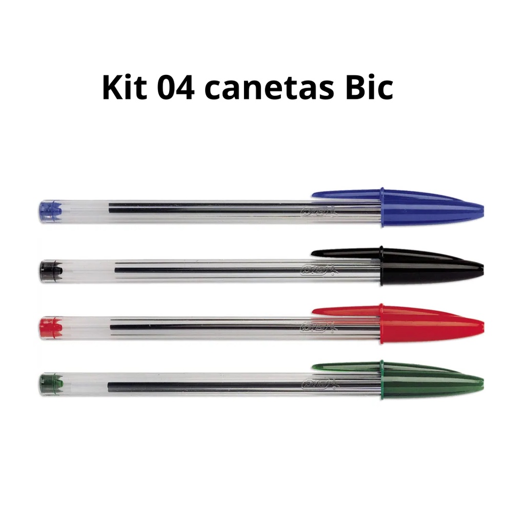 caneta esferografica bic cristal intenso fashion 6 cores ponta grossa de 1  6mm bold 930187 escrita intensa em Promoção na Shopee Brasil 2024