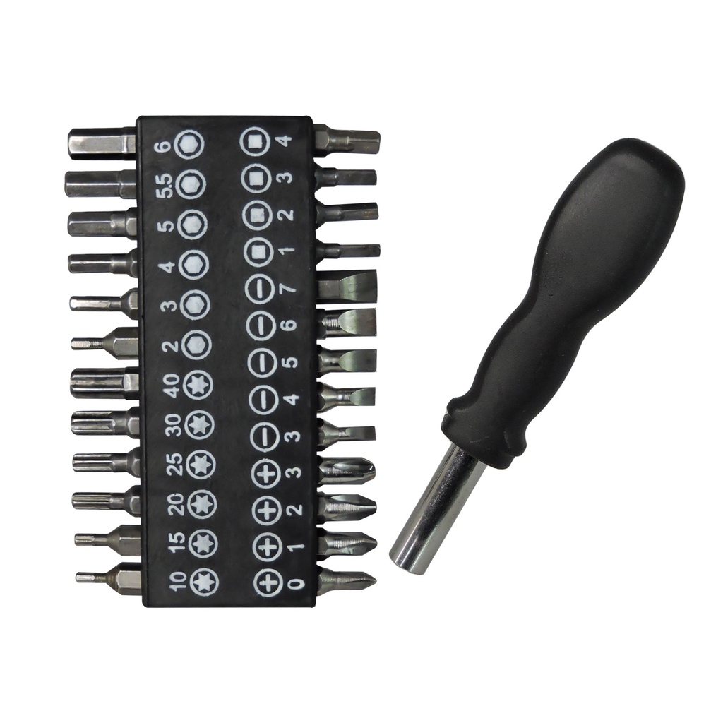 Kit Ferramentas 27 em 1 Multiuso Chaves bits Fenda Philips