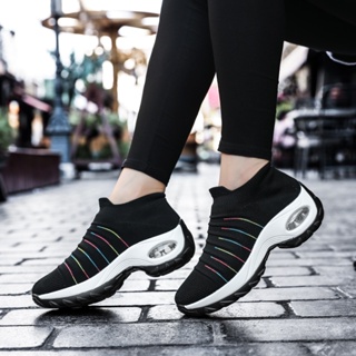 2023 vulcanizado sapatos femininos novos tênis casuais moda plana rendas  até caminhada ao ar livre sapatos esportivos plus size 43 zapatillas mujer  - AliExpress