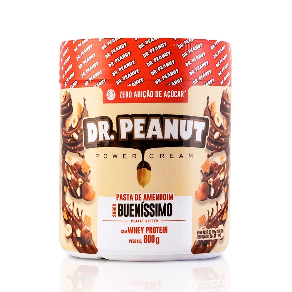 Pasta de Amendoim Sabor Bueníssimo com Whey Protein 600g Dr. Peanut