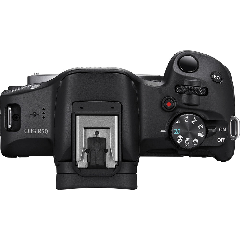 Câmera Canon EOS R50 Mirrorless com Lente RF-S 18-45mm IS STM