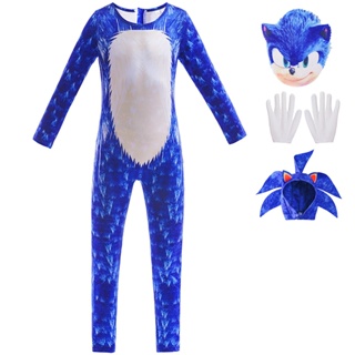 Sonic Dos Desenhos Animados Do Dia Das Crianças Menino cosplay