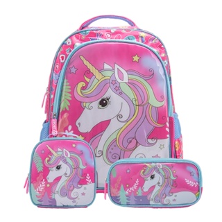 Kit Mochila Escolar Estojo Lancheira Térmica Infantil Menina você