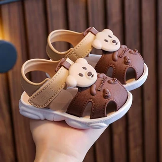 Unisex Baby Boy Girl Sandals 2023 Summer Beach Toddler Close Toed Shoes Recém-Nascido Primeiro Andarilho Sandálias Respiráveis Para Bebê