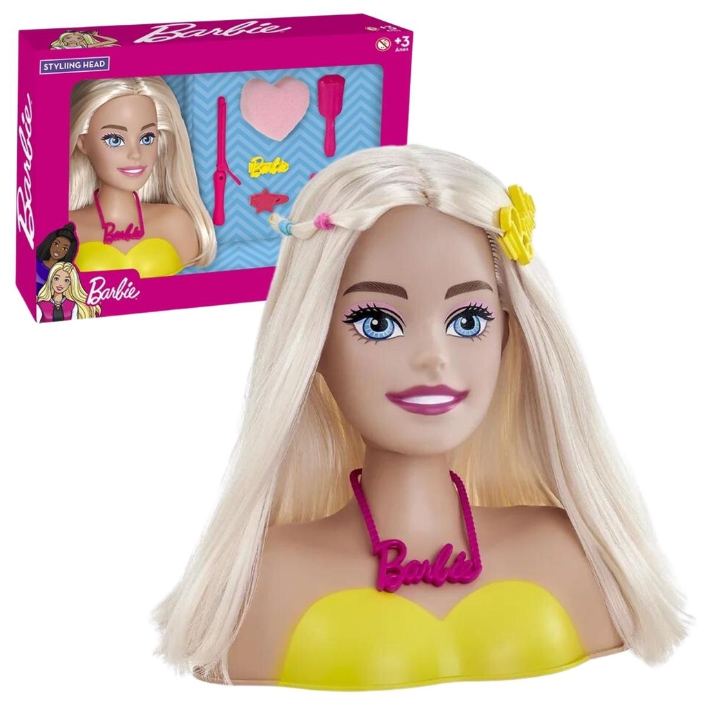 Barbie Styling Head Unique Original Boneca Busto Pupee | Shopee Brasil