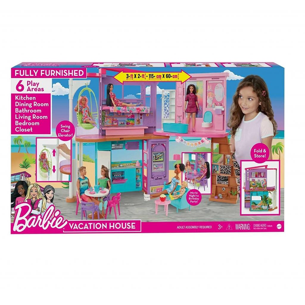 Kit Casa Bonecas Barbie E Móveis Lian Crem A+B – Darama – Loja