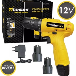 PARAFUSADEIRA FURADEIRA 12V 3/8 2 BATERIAS BIV 6238 TITANIUM