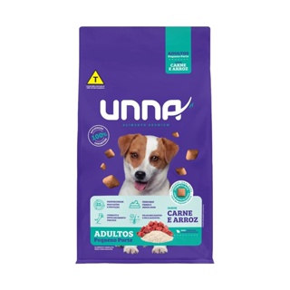 Ração Cães Unna Adulto Pequeno Porte Carne e Arroz 15kg