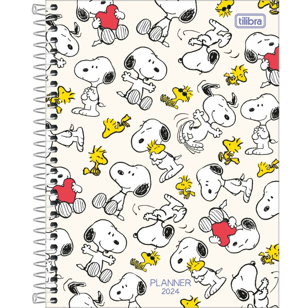 PLANNER ESPIRAL SNOOPY 2024 TILIBRA Shopee Brasil