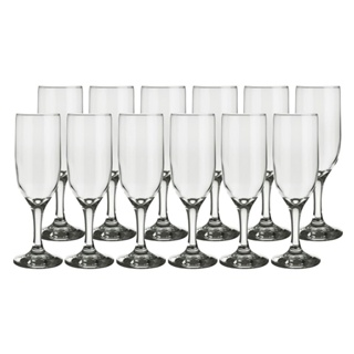 Conjunto de Taças Nadir 180ml Gallant Champagne 12 Peças