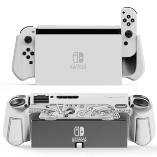 Para A Capa Do nintendo switch case TPU Grip Protetora À Prova De Choque Armor Back cover Oled Da Poeira
