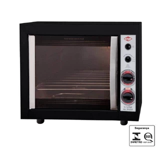 FORNO ELÉTRICO LAYR CRYSTAL PLUS ADVANCED 1750W 46L PRETO
