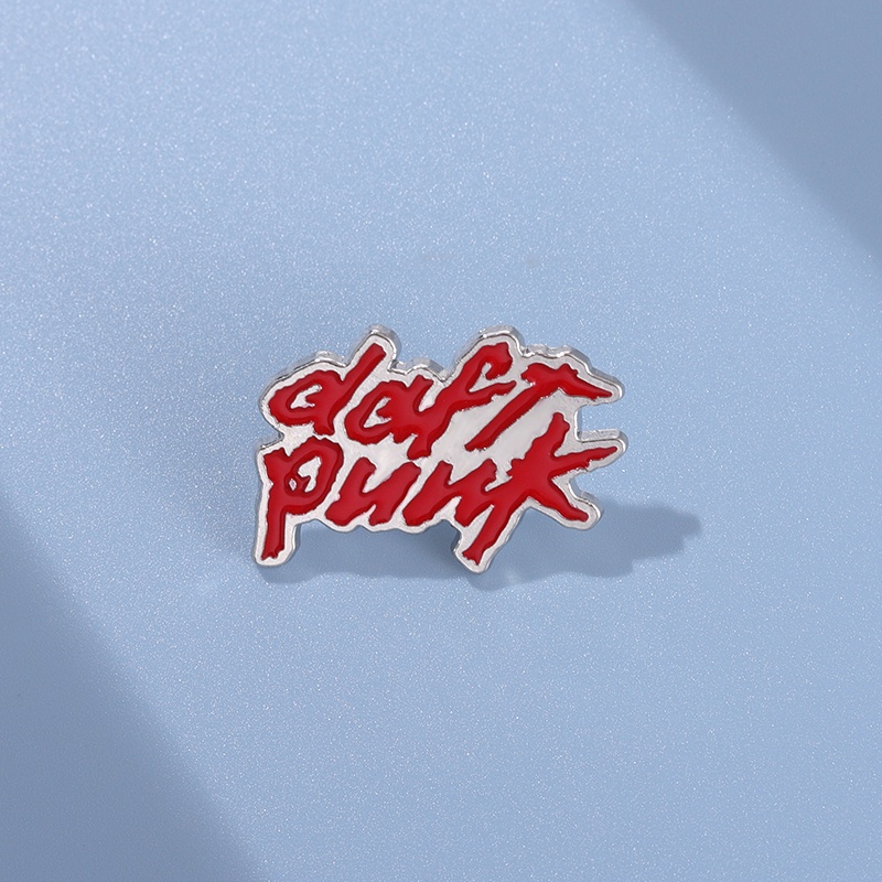 Música Daft Punk Esmalte Pins ACDC Rock Musical Broche Texto Lapela Crachá Pin Jóias Acessórios Presente Para Amigos