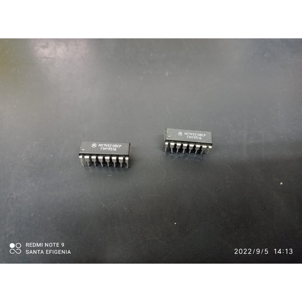5x Circuito Integrado Cd4520bcp Cd4520 = Mc14520bcp Mc14520