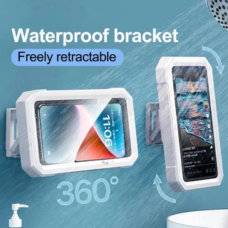 Suporte Para Telefone De Chuveiro À Prova D'água Com 360 ° De Parede Ajustável Ângulo De Rotação Cozinha De Banheiro