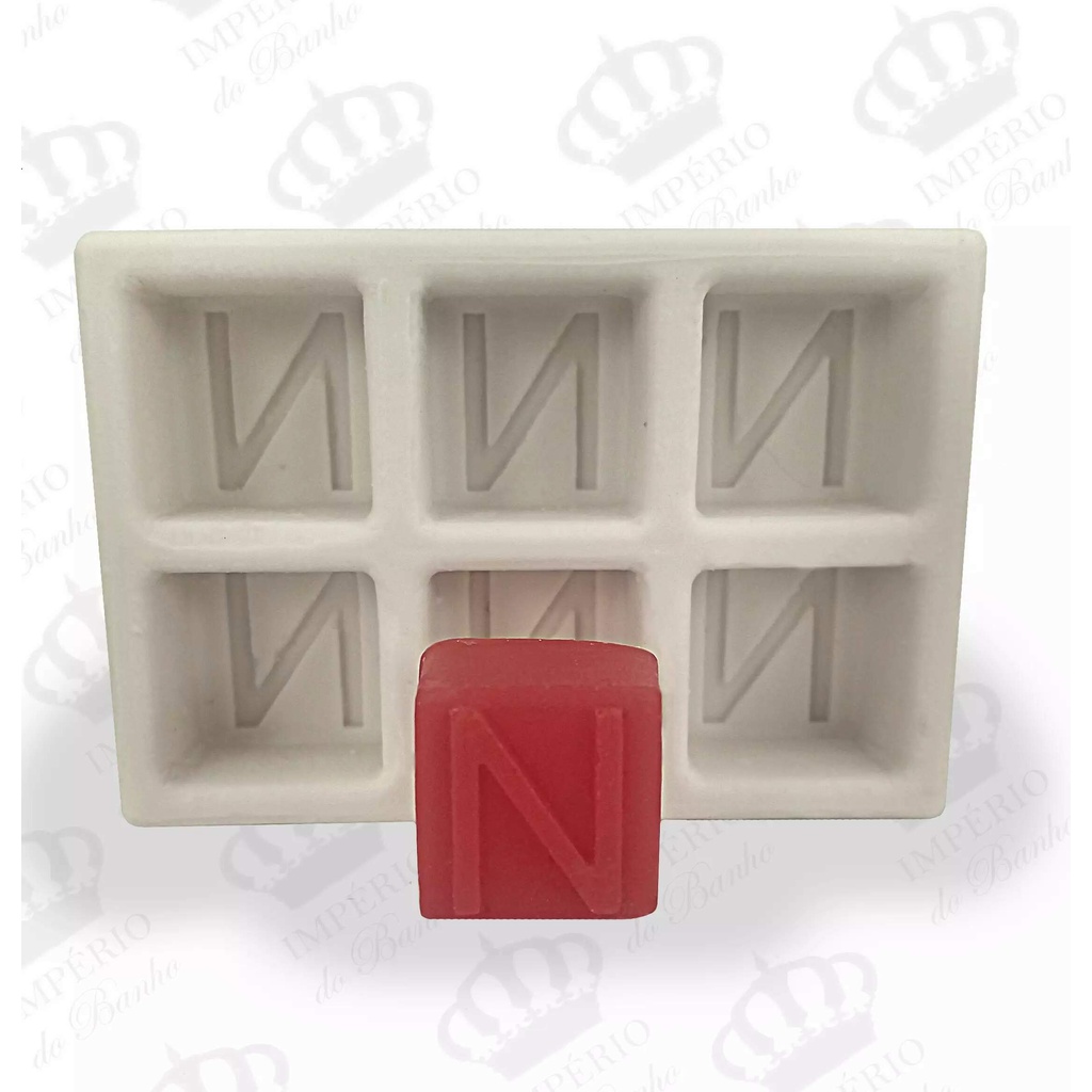 Molde de Silicone Letra Cubo Mini Lembrancinha - Presente 6Cav ...