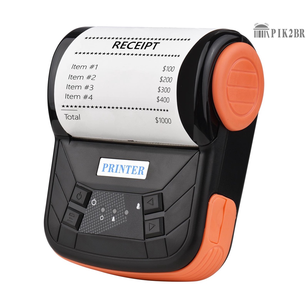 Impressora De Recibos Portátil De 80mm Sem Fio BT Térmicos Móveis Compatível Com O Sistema Android/iOS/Windows ESC/POS Comando De Impressão Para Restaurante De Pequenas Empresas