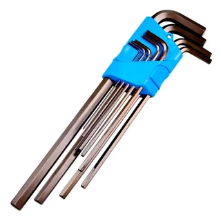 Kit Jogo Chaves L Hexagonal Longa 1,5 A 10mm 9 Pçs Linha Profissional Aço Cromo Vanádio  Cr-V Gedore em Oferta na Shopee