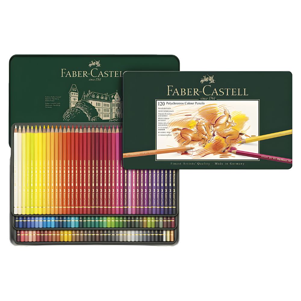 Polychromos colour pencil, tin of 120