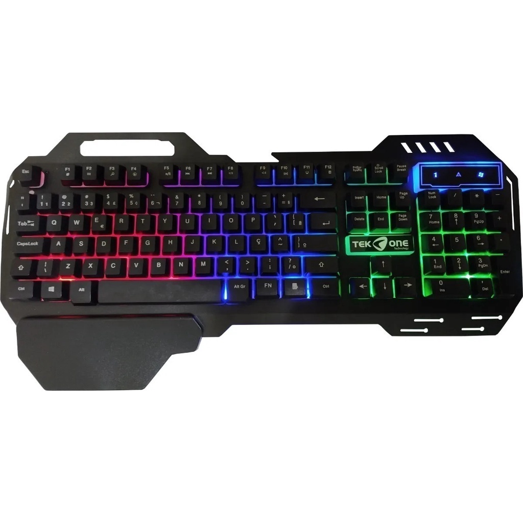 Teclado Gamer Tek One K900 Abnt2 Rgb Metal Semi-mecânico | Shopee Brasil