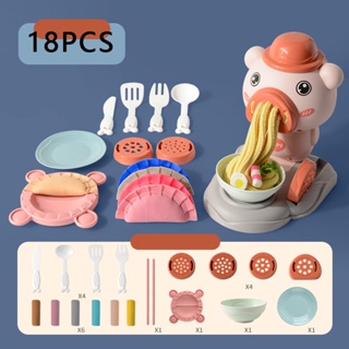 PUXIDA-Jogar Massa para Crianças, Plasticina, Argila Colorida, Sorvete,  Máquina De Macarrão, Brincar De Casa, Conjunto De Brinquedos De Cozinha,  Presente Para Crianças