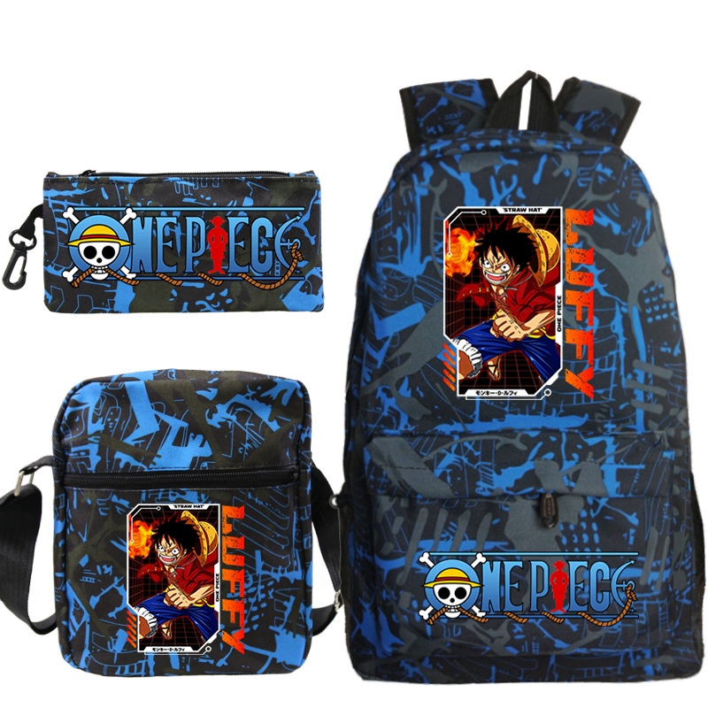 Mochila One Piece anime manga adolescentes escolar do estudante Viagem em  Promoção na Shopee Brasil 2023