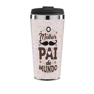 Copo Térmico Dia Dos Pais Melhor Pai do Mundo 450 ml Inox